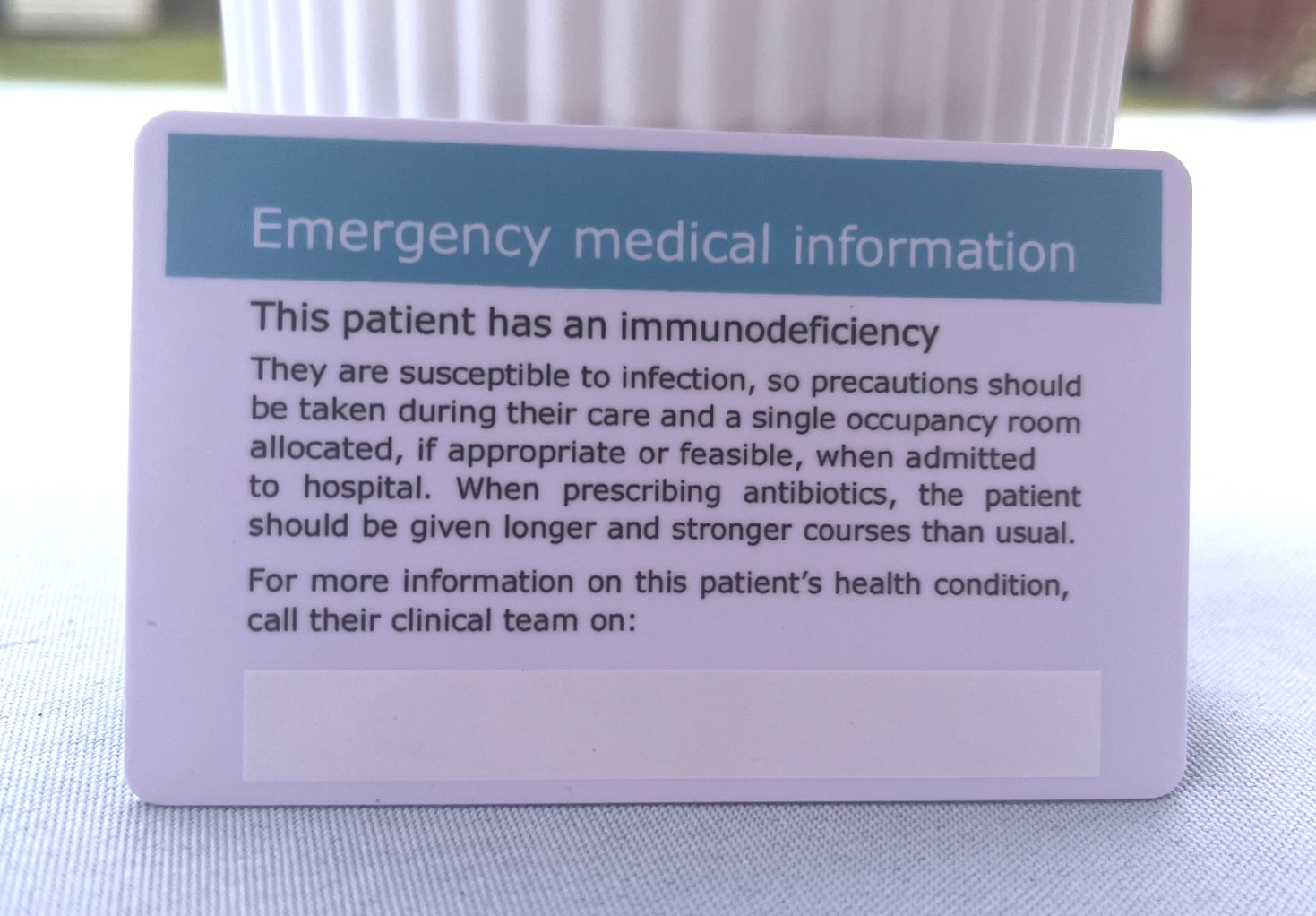 Emergency card - Image 2